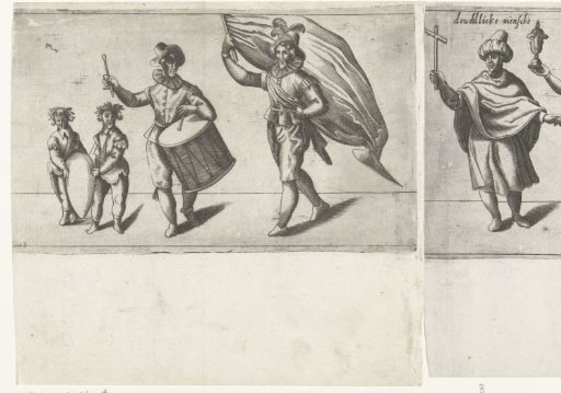 Procession by the Rhetoricians' Chamber Het Galisbloemken from Haastrecht (first part), 1607