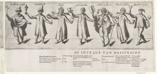 Procession by the Rhetoricians' Chamber Het Galisbloemken from Haastrecht (second part), 1607