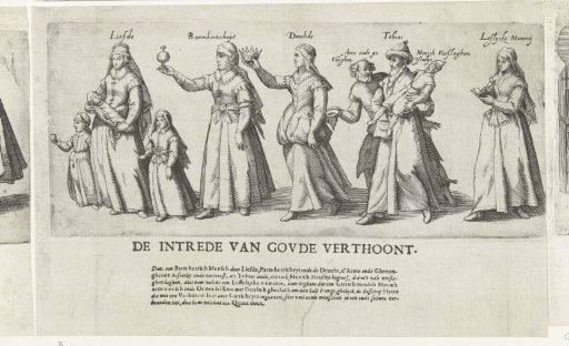 Procession by the Rhetoricians' Chamber De Goudsbloem from Gouda (second part), 1607