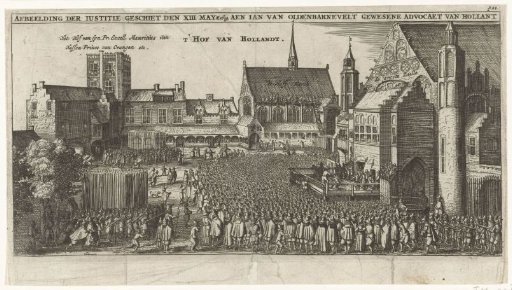 The beheading of Johan van Oldenbarnevelt, 1619