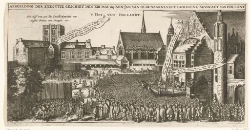 The beheading of Johan van Oldenbarnevelt, 1619