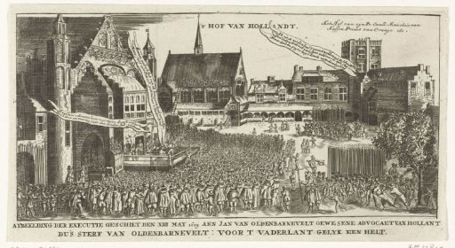 The beheading of Johan van Oldenbarnevelt, 1619