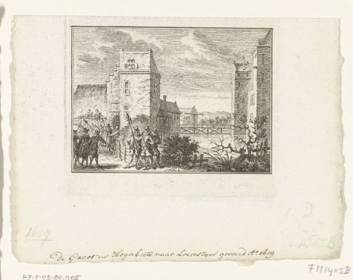 Hugo de Groot and Rombout Hogerbeets are taken to Loevestein, 1619