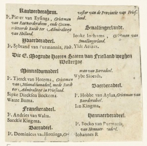 Text Sheet for the Funeral of William Louis, Count of Nassau, in the Great Church at Leeuwarden, 1620
