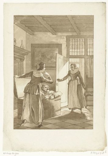 Elsje van Houweningen catches Hugo Grotius in the book chest, 1621