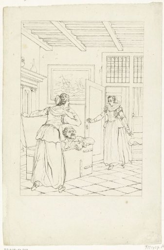Elsje van Houweningen catches Hugo Grotius in the book chest, 1621