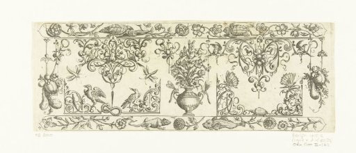 Border decoration with two turtles at the top