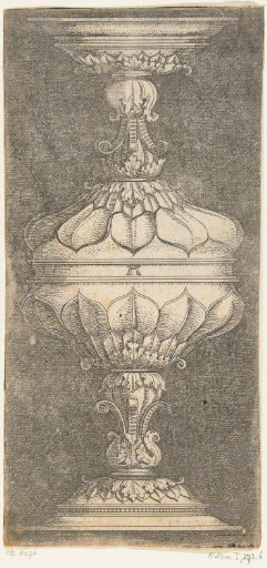 Double Goblet Decorated with Leaves