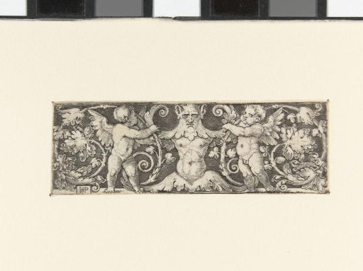 Frieze with a half-length satyr