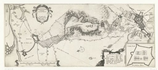 Map of the Siege of Bergen op Zoom, 1622