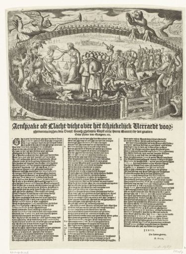 Allegory on the capture of the conspirators against Maurice, 1623