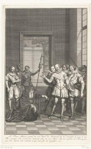 The widow of Johan van Oldenbarnevelt begs Maurice for mercy for her son Reinier, 1623