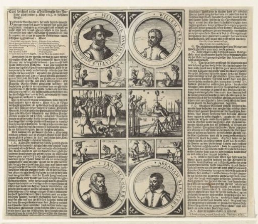 Execution of Henricus Slatius, Willem Perty, and Jan and Abraham Blansaert, 1623