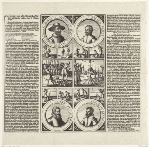 Execution of Henricus Slatius, Willem Perty, and Jan and Abraham Blansaert, 1623