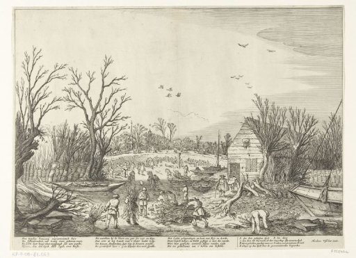 Repair of the breached dike at Vianen, 1624