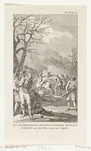 Eleven Amsterdam Citizens Fight Against the Army of Hendrik van den Bergh in the Veluwe, 1624