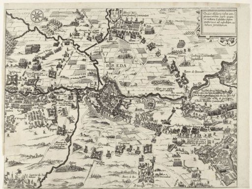 Map of the siege of Breda, 1624