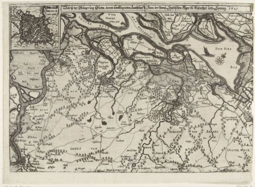 Map of the Siege of Breda, 1625