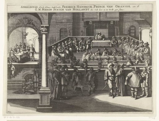 Frederick Henry takes the oath as Stadtholder and takes his seat in the States of Holland, 1625.