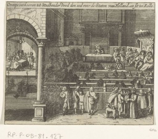 Frederick Henry takes the oath as Stadtholder and takes his seat in the States of Holland, 1625