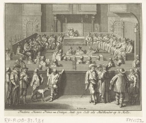 Frederick Henry takes his seat in the States of Holland as Stadtholder, 1625