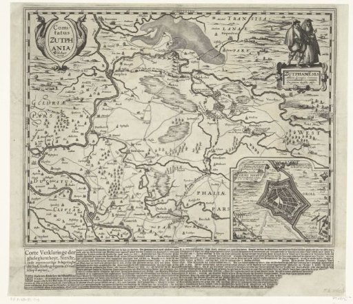 Map of the County of Zutphen, 1627