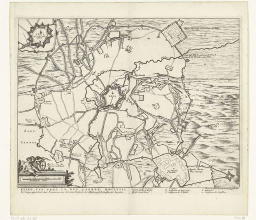 Map of the Siege of Groenlo, 1627