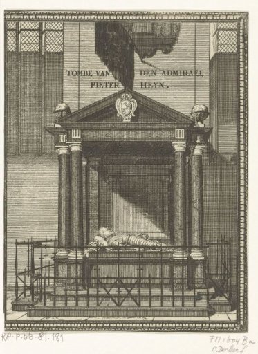 Tomb of Piet Hein in Delft, 1629