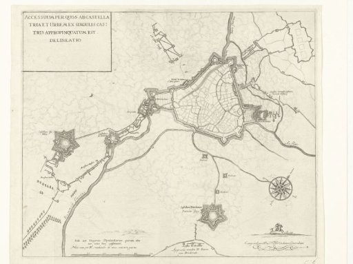 Map of the Siege of 's-Hertogenbosch by Frederick Henry, 1629