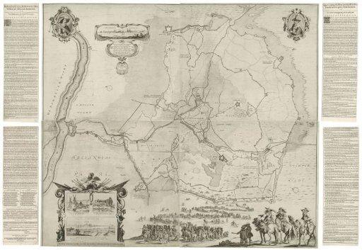 Large map showing the siege and capture of 's-Hertogenbosch by Frederick Henry, 1629