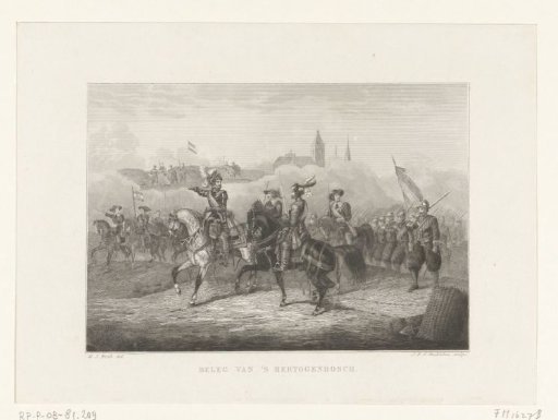 Frederik Hendrik during the siege of 's-Hertogenbosch, 1629