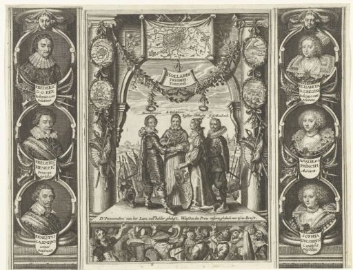 Allegory on the capture of 's-Hertogenbosch by Frederik Hendrik, 1629