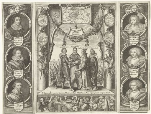 Allegory on the capture of 's-Hertogenbosch by Frederik Hendrik, 1629