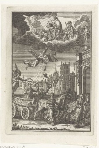 Frederick Henry enters The Hague in a triumphal carriage, 1629