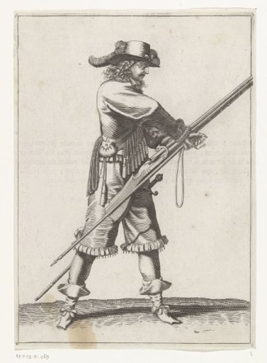 Soldier with a Musket Transferring His Match from His Right to His Left Hand, ca. 1645