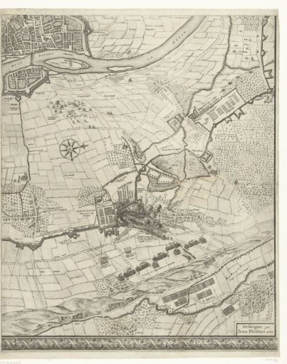 Large map of the siege of Maastricht, 1632, plate 5