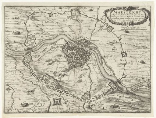 Maastricht besieged by Frederick Henry, 1632