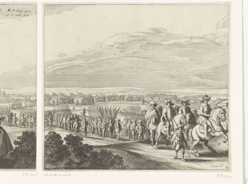 Withdrawal of the Spanish army from Maastricht, 1632 (plate 2)