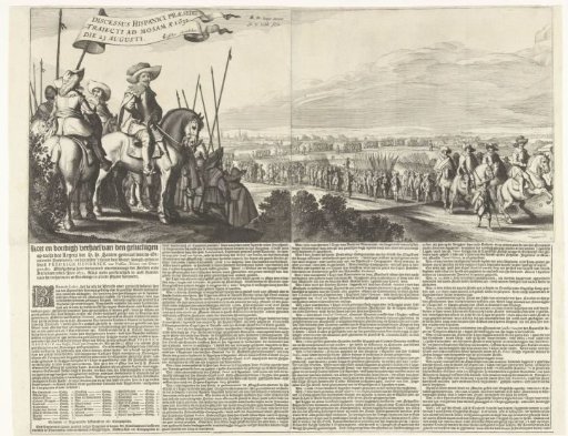 Withdrawal of the Spanish army from Maastricht, 1632 (plates 1 and 2)
