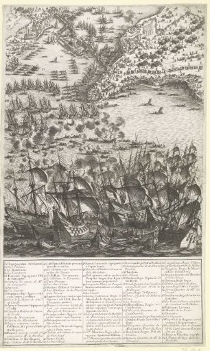 Siege of La Rochelle, September 1627–October 1628 (central map, lower right section)