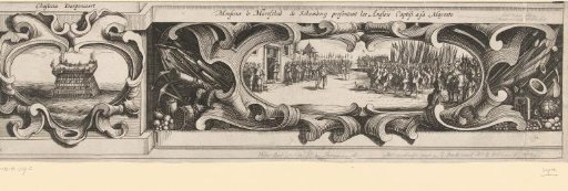 Siege of La Rochelle, September 1627–October 1628 (border work, lower middle section) (copy)