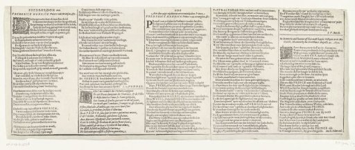 Text sheet accompanying the allegorical equestrian portrait of Frederick Henry after the capture of Maastricht, 1632