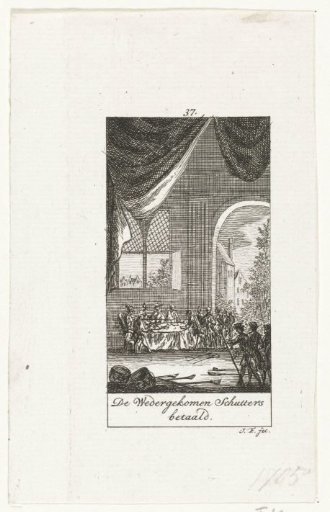 Payment of the Amsterdam civic guards returned from Nijmegen, 1632