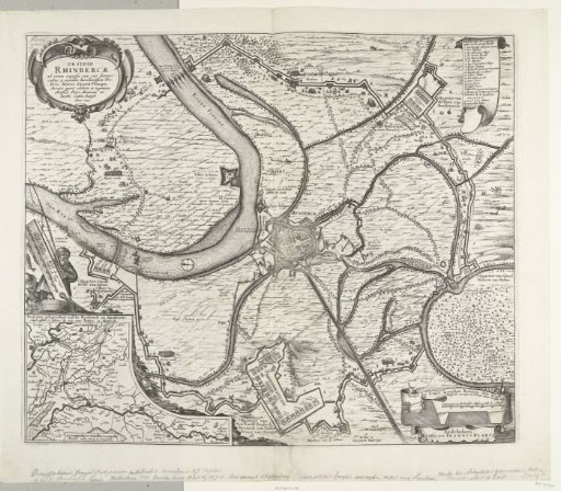 Map of the conquest of Rijnberg, 1633