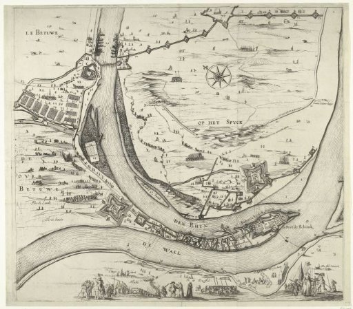 Siege of Schenckenschans (center sheet), 1635