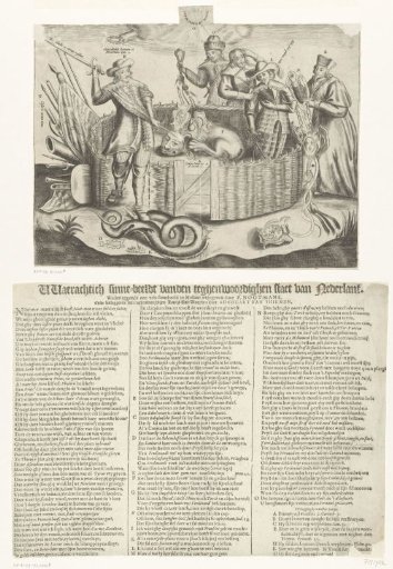 Text sheet accompanying the allegory against Frederick Henry, 1636