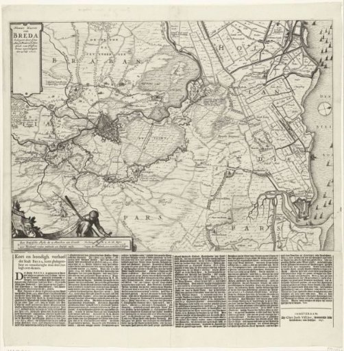 Map of the siege of Breda, 1637