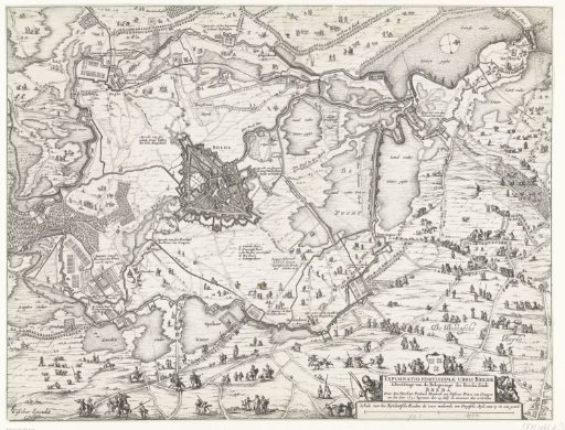 Siege of Breda (center sheet), 1637