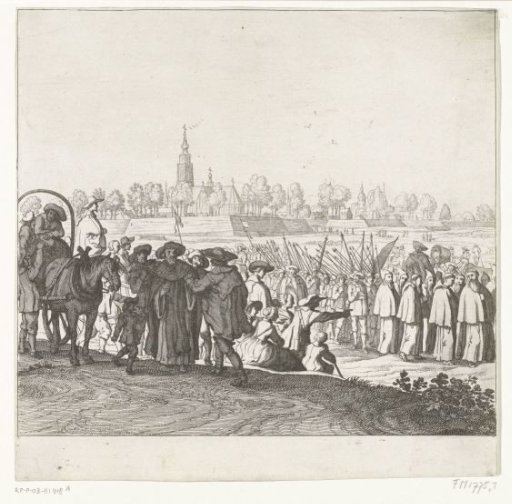 Departure of the Spanish garrison from Breda (plate 1), 1637