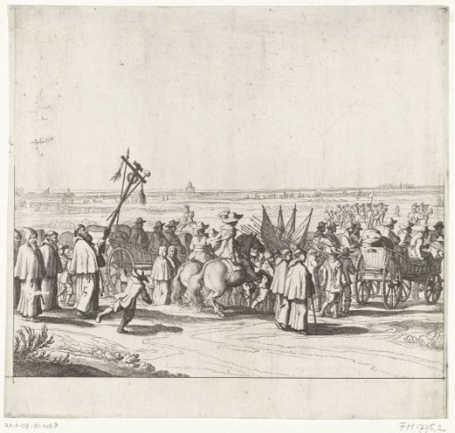 Departure of the Spanish garrison from Breda (plate 2), 1637